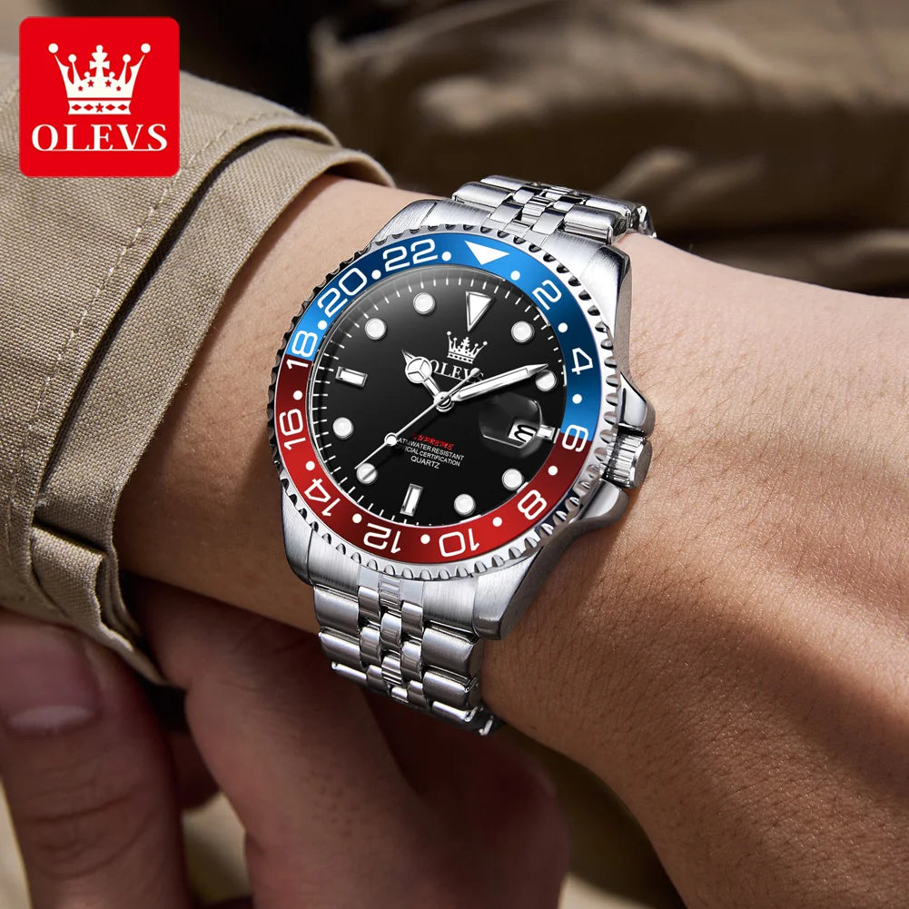 OLEVS 5657 Men's Stainless Steel Watch